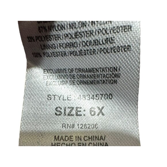 Laura Ashley Pink/Purple Lace Dress Size 6x - Picture 4 of 9